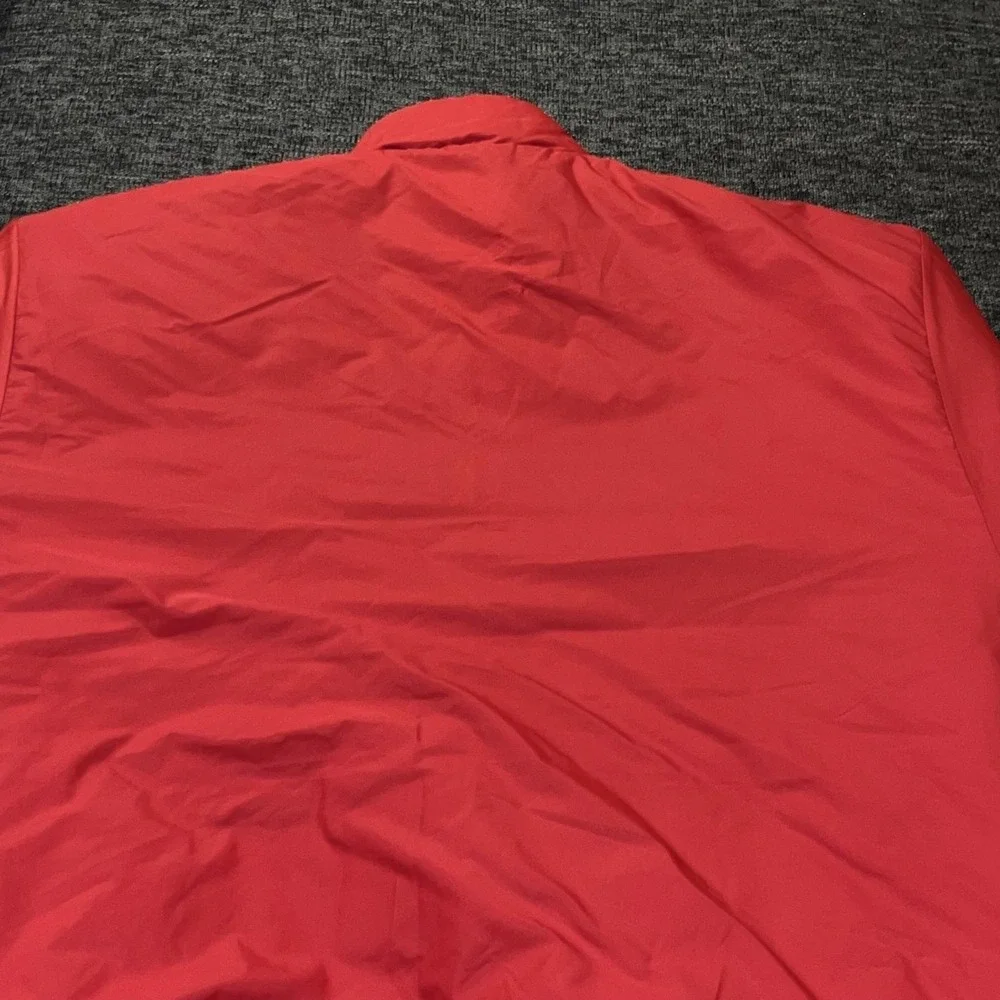 Polo Sport Ralph Lauren Jacket Mens Large Red Navy Reversible Puffer 1/4 Zip